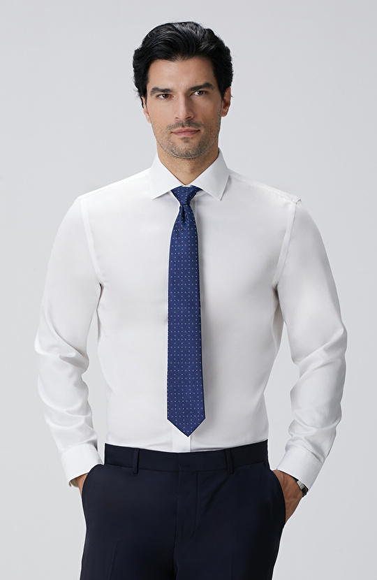 Beyaz Super Non-Iron Gömlek