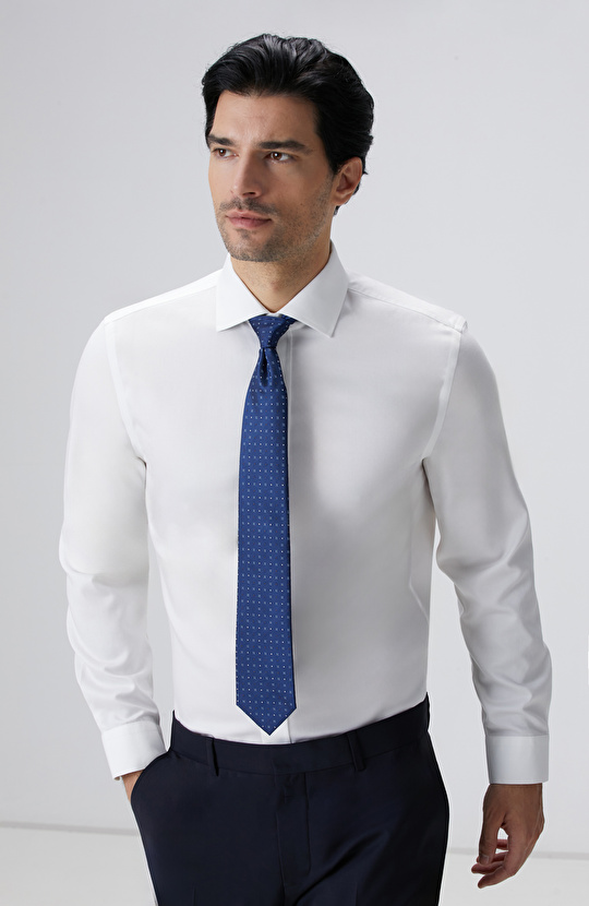 Beyaz Super Non-Iron Gömlek