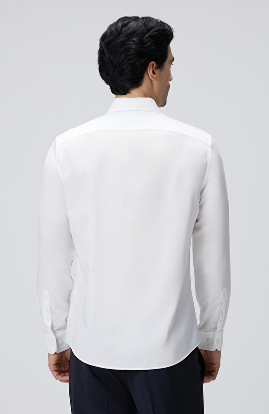 Beyaz Super Non-Iron Gömlek