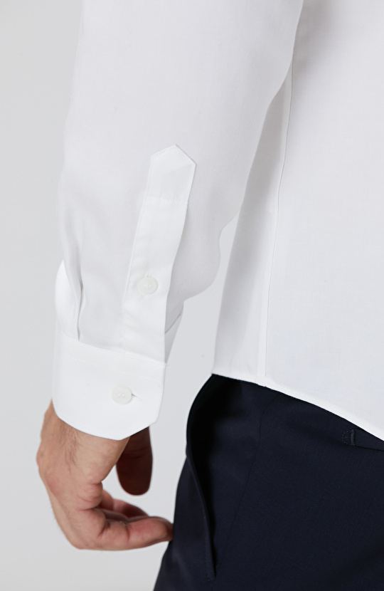 Beyaz Super Non-Iron Gömlek