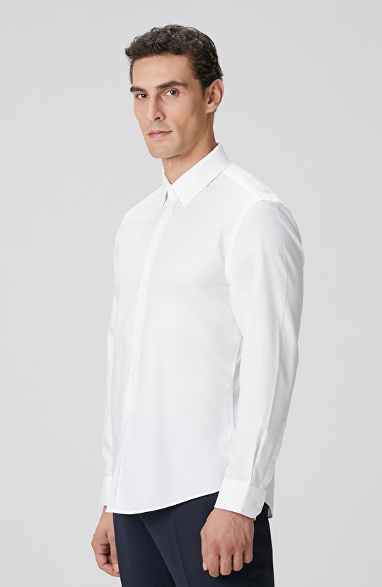 Beyaz Non-Iron Gömlek
