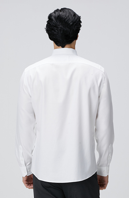 Beyaz Non-Iron Oxford Gömlek