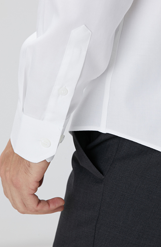 Beyaz Non-Iron Oxford Gömlek