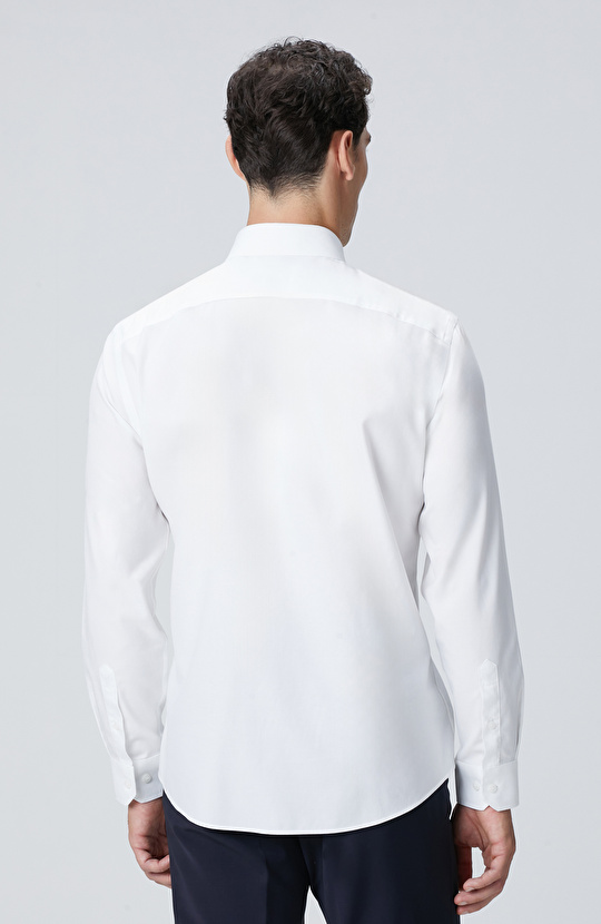 Beyaz Non-Iron Gömlek