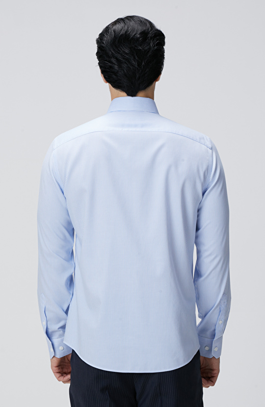 Açık Mavi Non-Iron Gömlek