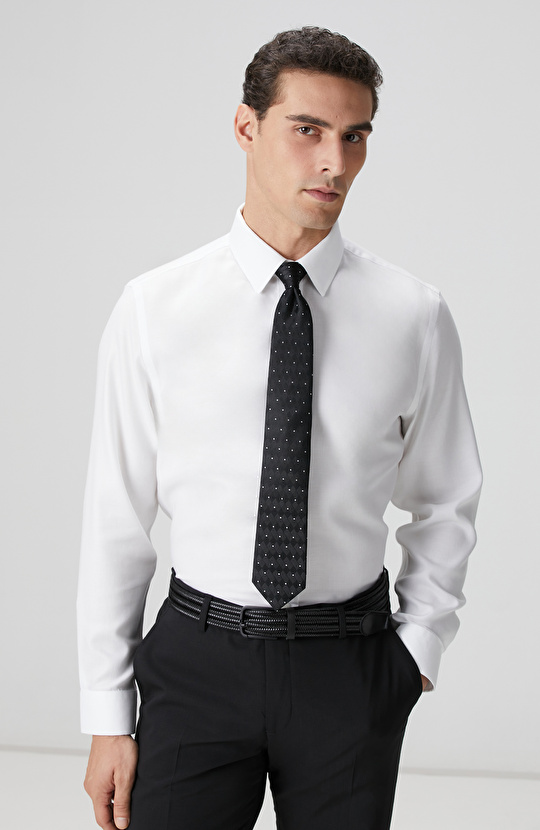 Non-Iron Beyaz Gömlek