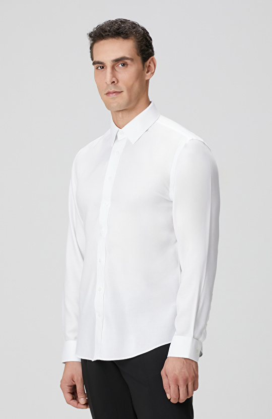 Non-Iron Beyaz Gömlek