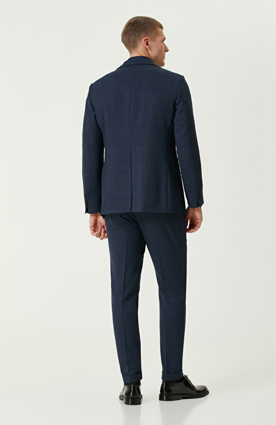 Loro Piana Kumaşıyla Üretilmiş Lacivert Limited  Yün Takım Elbise