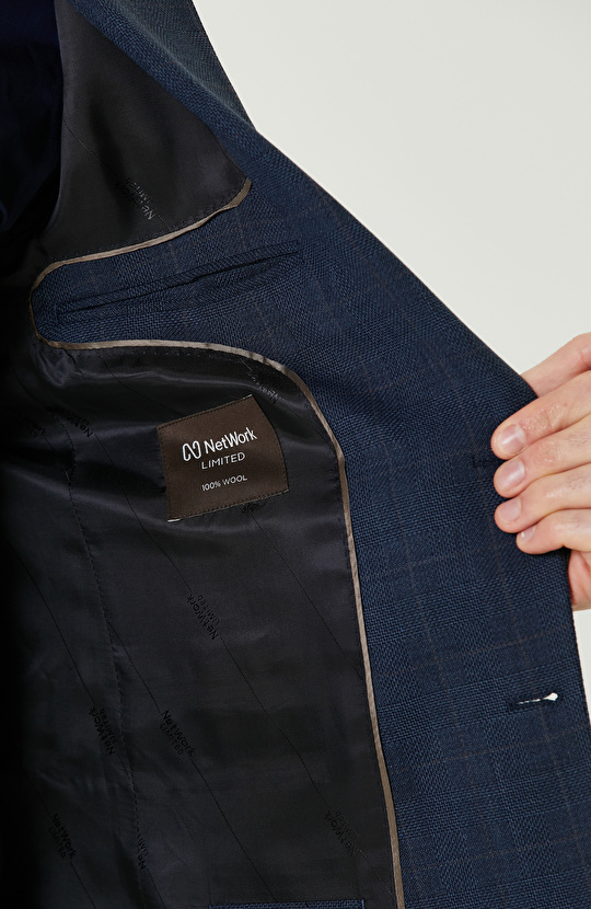 Loro Piana Kumaşıyla Üretilmiş Lacivert Limited  Yün Takım Elbise