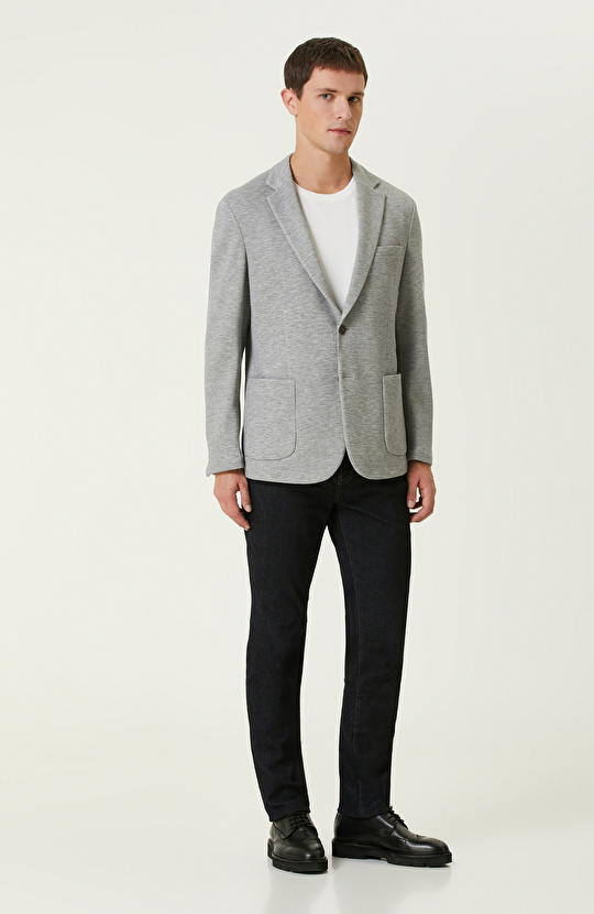 Gri Melanj Comfort Ceket