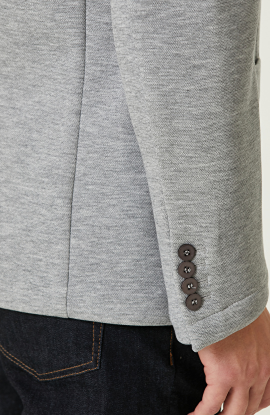 Gri Melanj Comfort Ceket