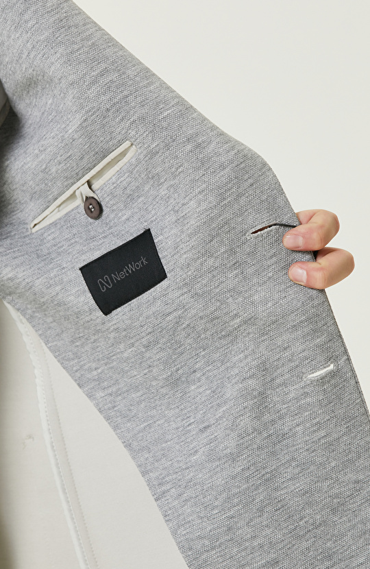 Gri Melanj Comfort Ceket