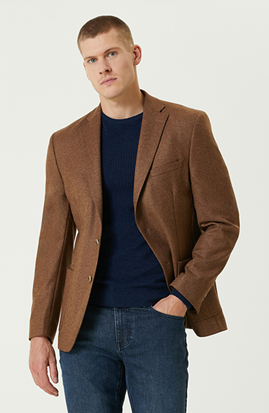 Kahverengi Limited Yün Ceket
