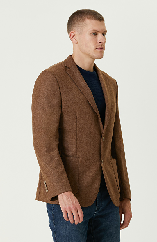 Kahverengi Limited Yün Ceket