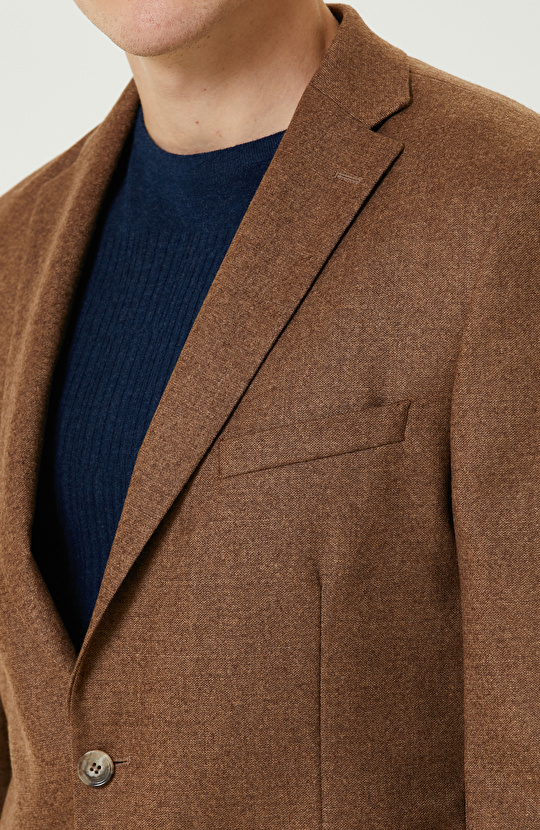 Kahverengi Limited Yün Ceket