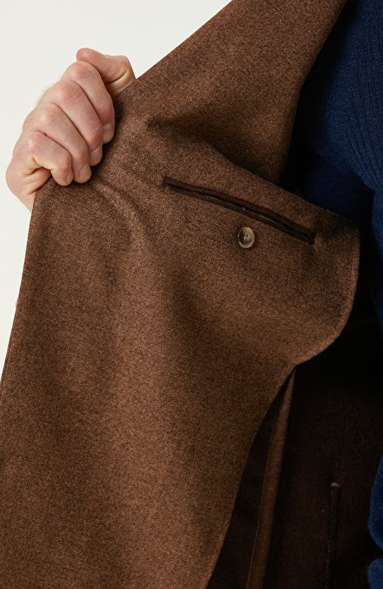 Kahverengi Limited Yün Ceket