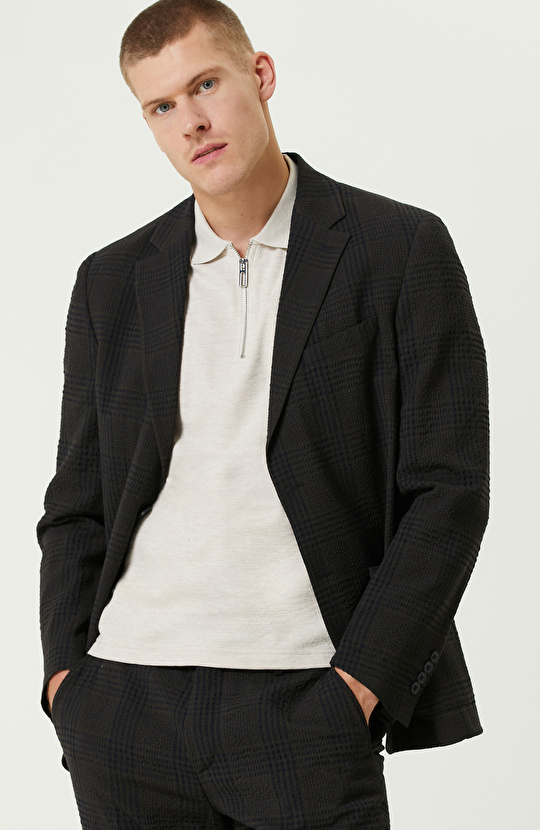 Kahverengi Yün Karışımlı Takım Elbise