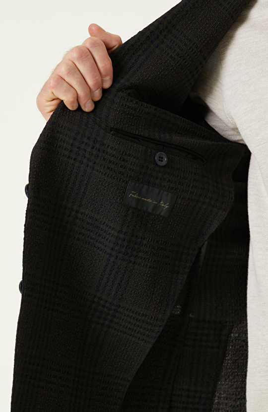 Kahverengi Yün Karışımlı Takım Elbise