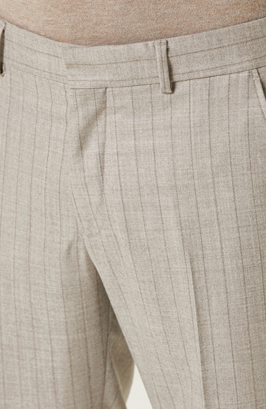 Bej Limited Yün Çift Yırtmaç Takım Elbise