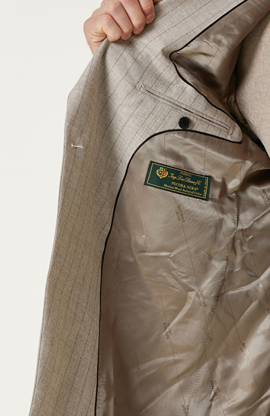 Bej Limited Yün Çift Yırtmaç Takım Elbise