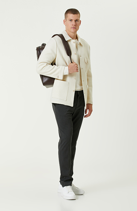 Ekru Basic Triko Kazak