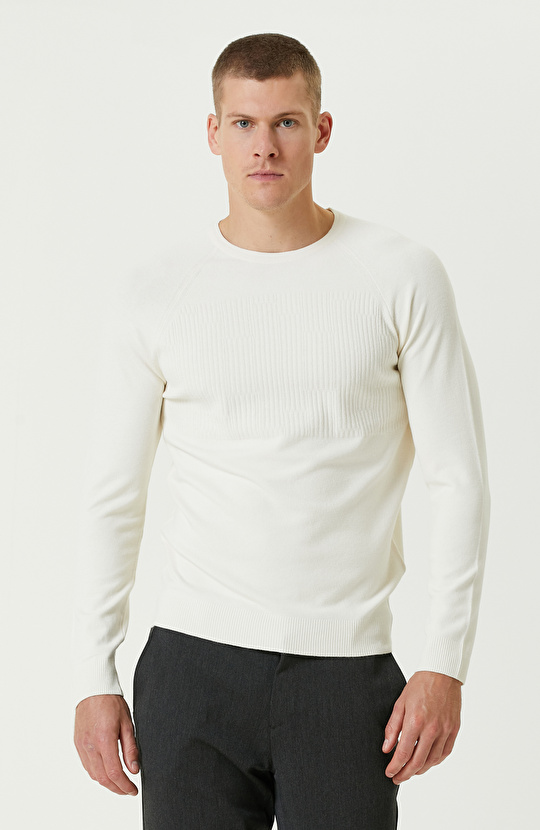 Ekru Basic Triko Kazak