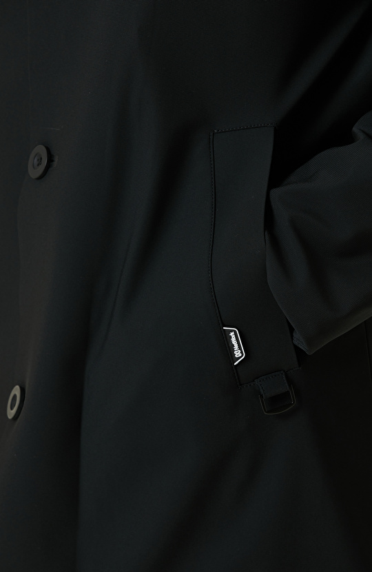 Siyah N-Tech Çıkma Mostralı Casual Kaban