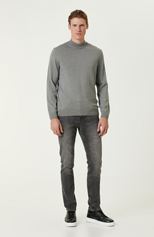 Gri  Denim Pantolon Gri  Denim Pantolon