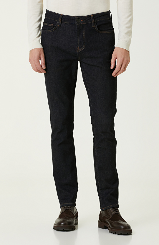 Koyu Lacivert Denim Pantolon