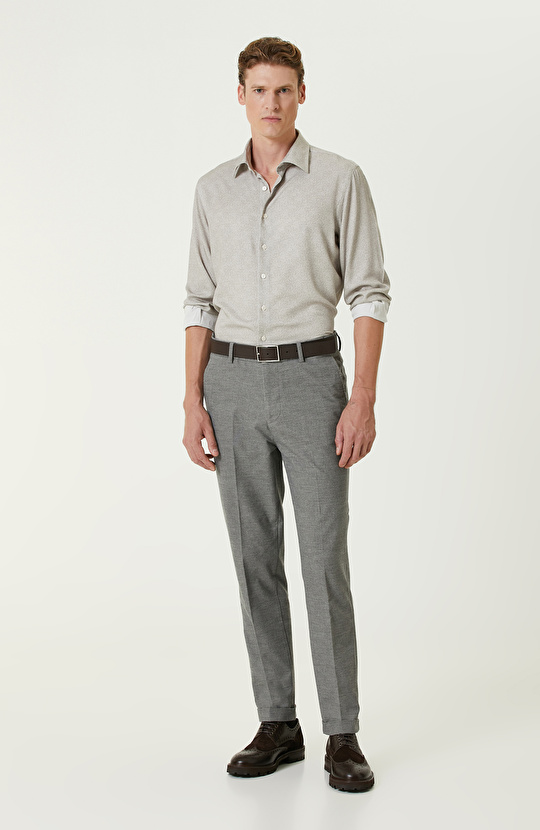 Gri Comfort Örme Pantolon Gri Comfort Örme Pantolon