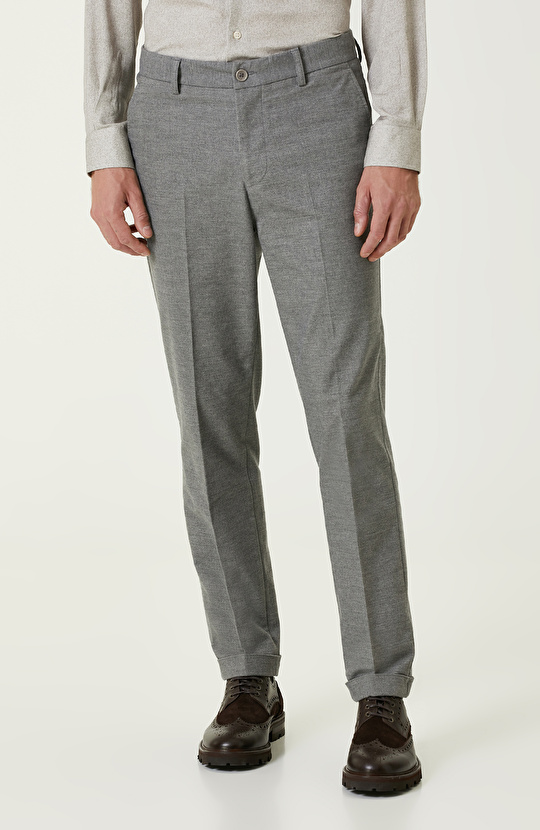 Gri Comfort Örme Pantolon