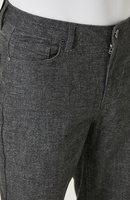 Gri Melanj Casual Pantolon