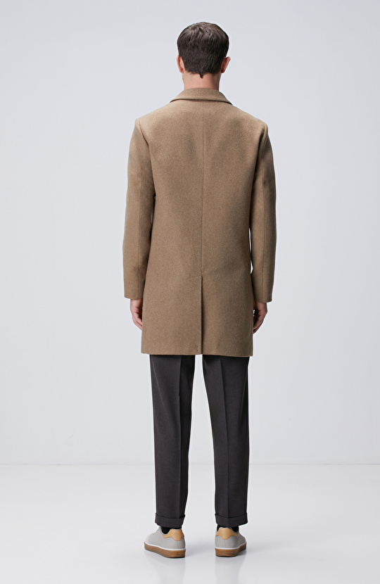 Vizon Yün Karışımlı Palto