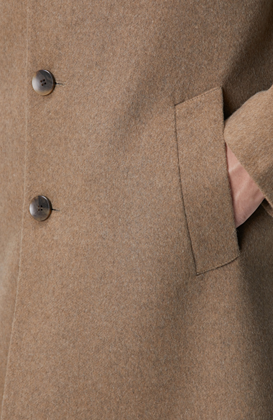 Vizon Yün Karışımlı Palto