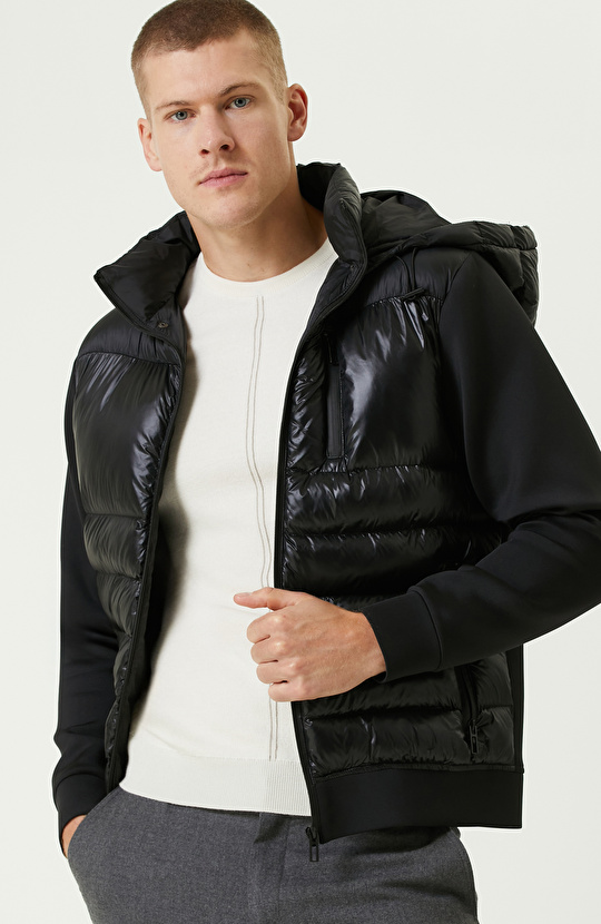 Siyah N-Tech Puffer Mont