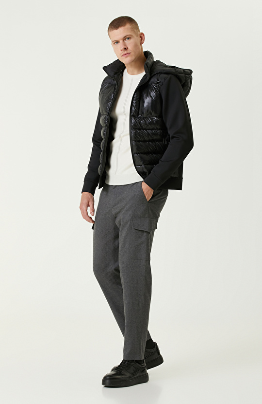 Siyah N-Tech Puffer Mont