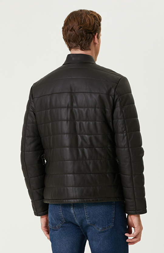 Kahverengi Kapitoneli Deri Mont