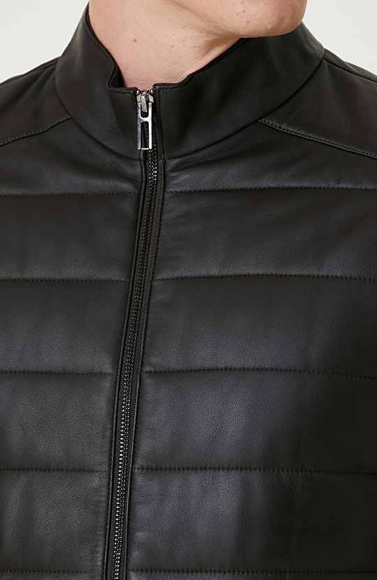 Kahverengi Kapitoneli Deri Mont