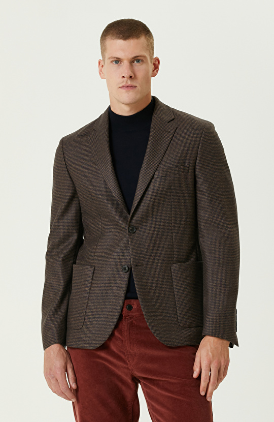 Kahverengi Yün Ceket