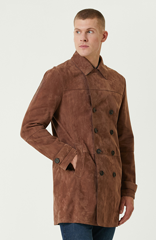 Karamel Limited Kruvaze Süet Pardesü Karamel Limited Kruvaze Süet Pardesü