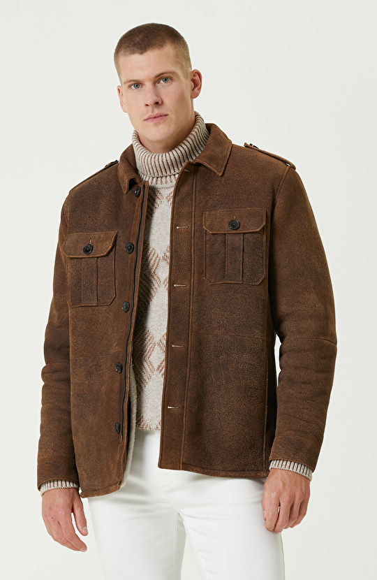 Kahverengi Deri Kaban