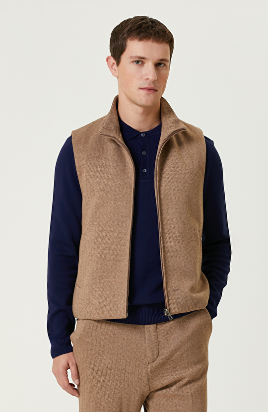 Camel  Limited Kaşmir Karışımlı Causal Yelek