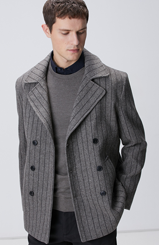 Vizon Yün Karışımlı Kaban