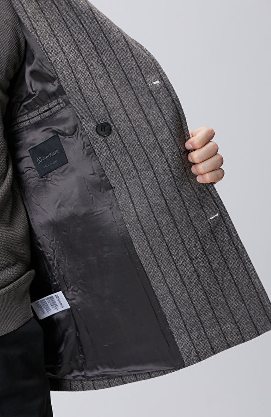 Vizon Yün Karışımlı Kaban