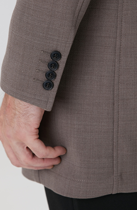 Vizon Yün Karışımlı Palto