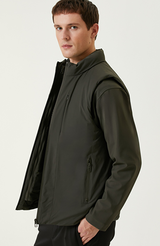 Haki Yelek Olabilen Mont