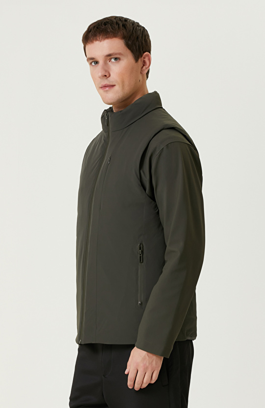 Haki Yelek Olabilen Mont