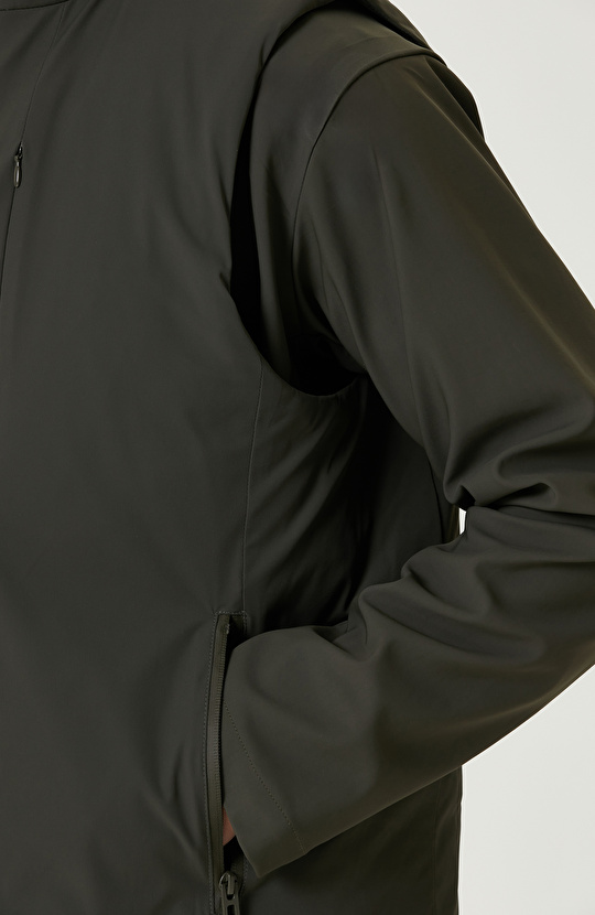 Haki Yelek Olabilen Mont