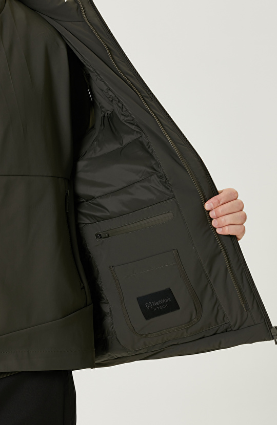 Haki Yelek Olabilen Mont