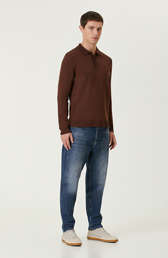 Acı Kahverengi Polo Kazak